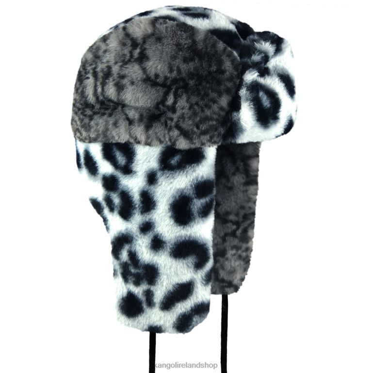 IE Kangol Wild Fur Trapper Iced Lilac/Coal Unisex Accessories 6B26V838