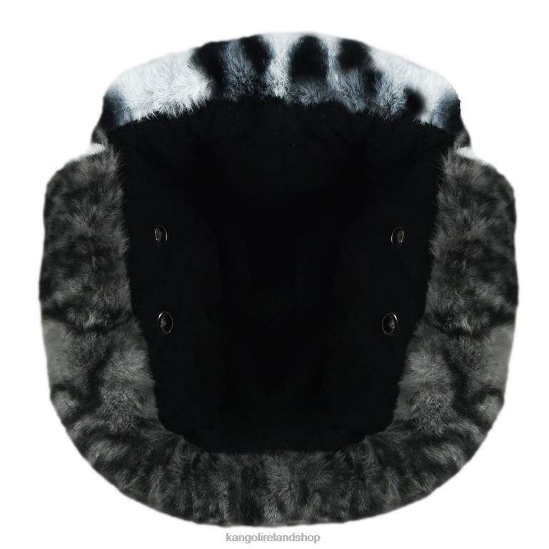 IE Kangol Wild Fur Trapper Iced Lilac/Coal Unisex Accessories 6B26V838