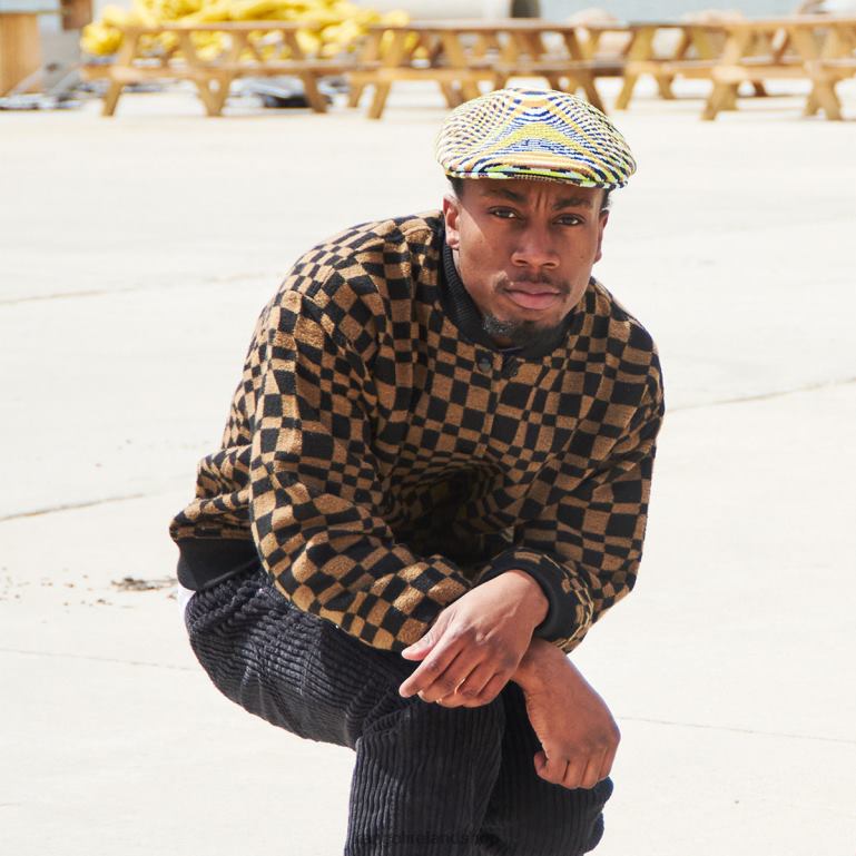 IE Kangol Wild Trip 504 Bio Lime/Dk Blue/Beige Unisex Accessories 6B26V96