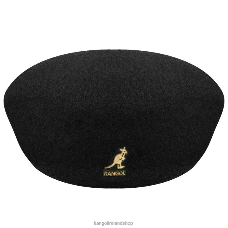 IE Kangol Wool 504 Black/Gold Unisex Accessories 6B26V127