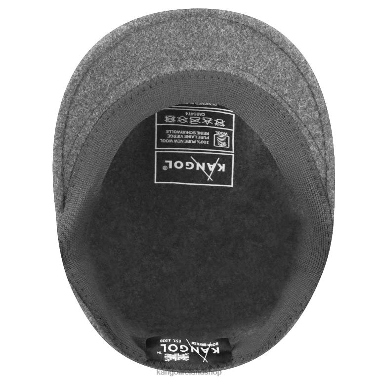 IE Kangol Wool 504 Dark Flannel Unisex Accessories 6B26V130