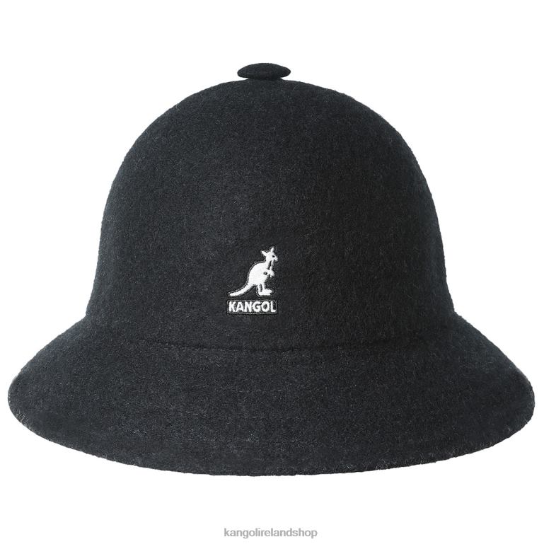 IE Kangol Wool Casual Black Unisex Accessories 6B26V714