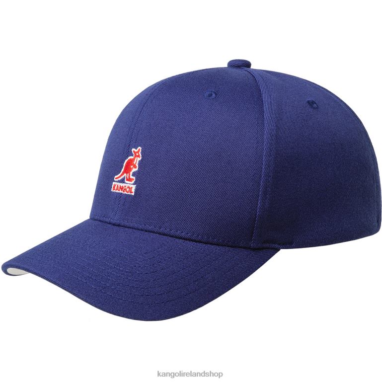 IE Kangol Wool Flexfit Baseball Paris Blue Unisex Accessories 6B26V331