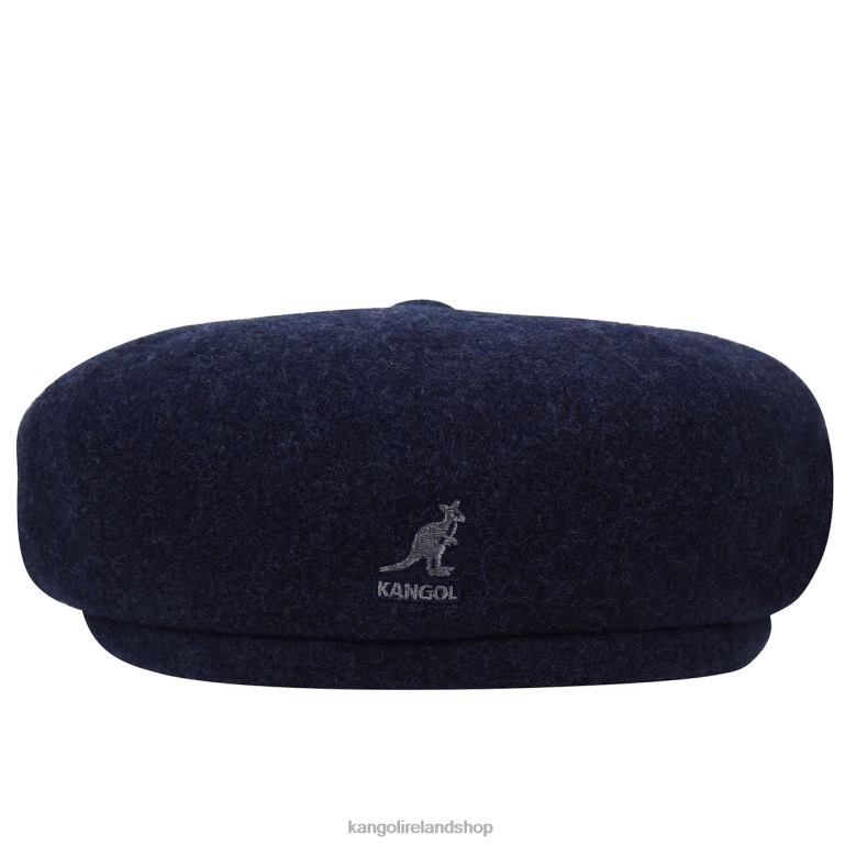 IE Kangol Wool Hawker Navy Marl Unisex Accessories 6B26V793