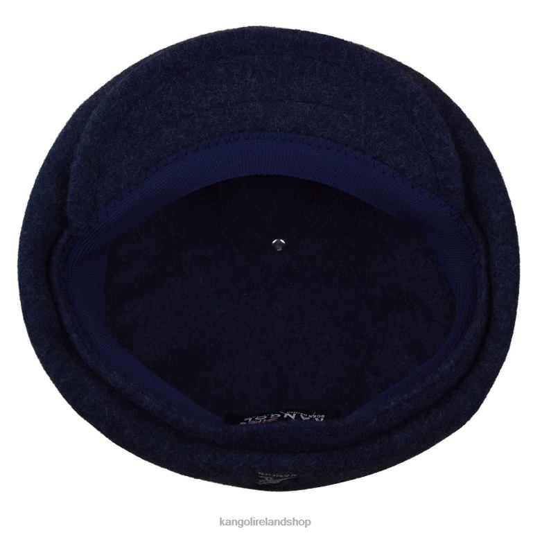 IE Kangol Wool Hawker Navy Marl Unisex Accessories 6B26V793