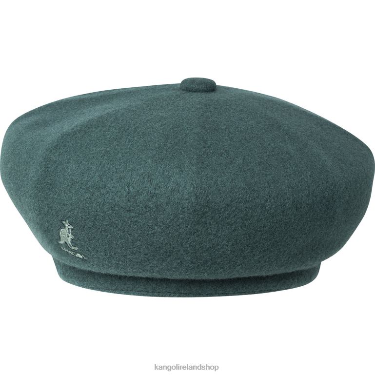 IE Kangol Wool Jax Beret Dark Lichen Unisex Accessories 6B26V439