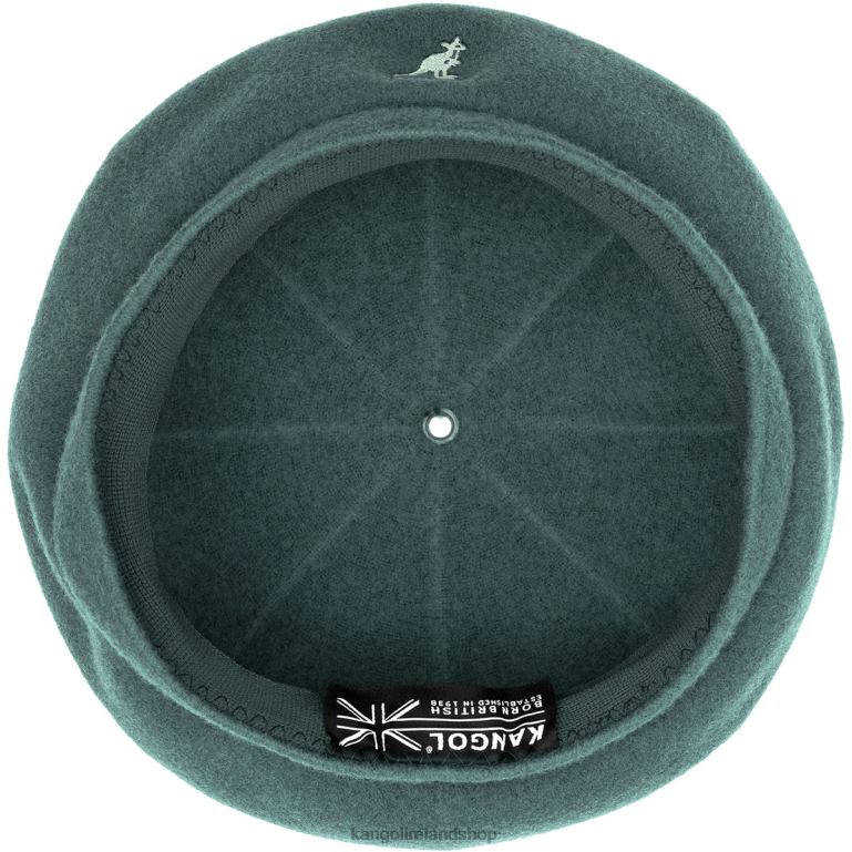 IE Kangol Wool Jax Beret Dark Lichen Unisex Accessories 6B26V439