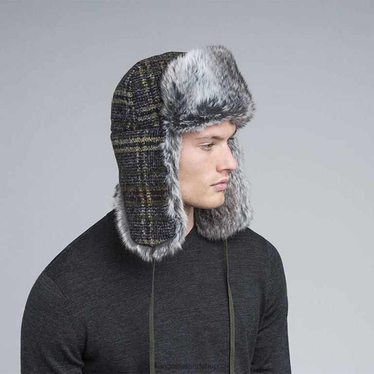 IE Kangol Wool Ushanka Dark Flannel Unisex Accessories 6B26V852