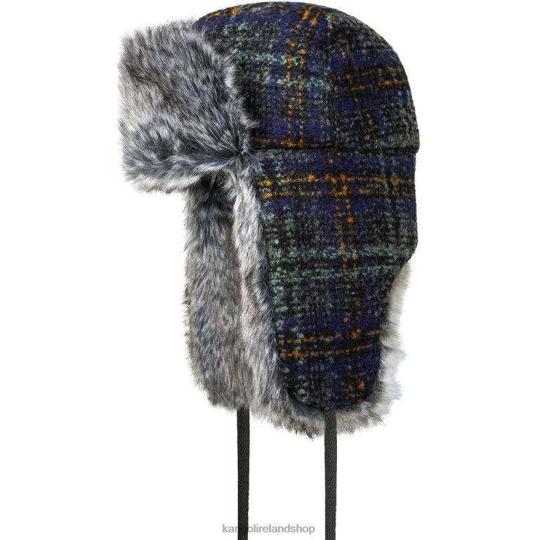 IE Kangol Wool Ushanka Dark Flannel Unisex Accessories 6B26V852