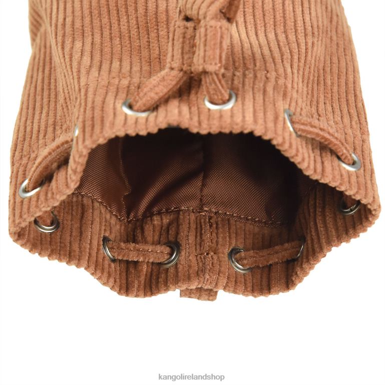 IE Kangol Corduroy Mini Bucket bag Keychain Brown Unisex Accessories 6B26V1246