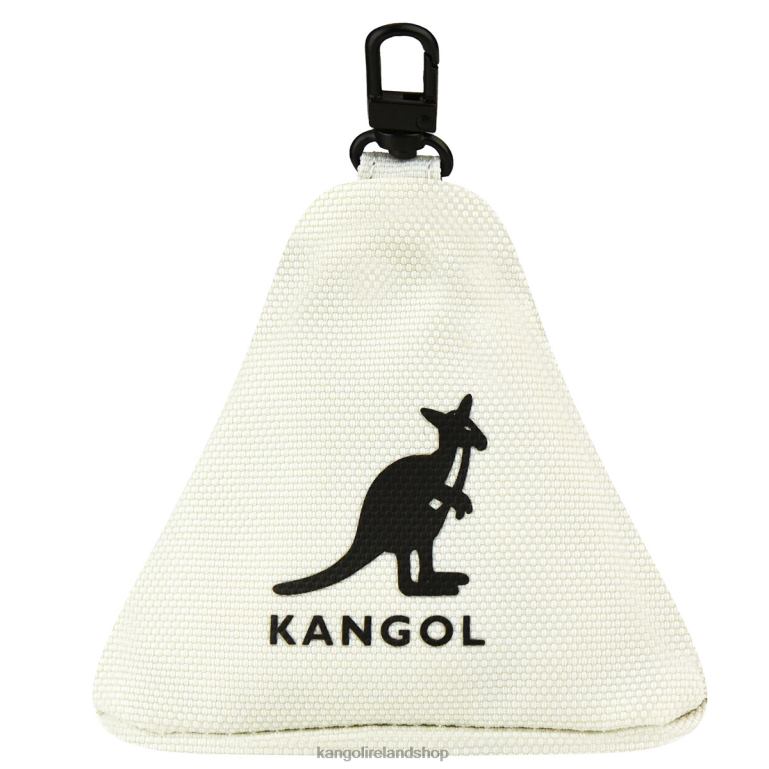 IE Kangol Gear I Triangle Pouch Charm Ivory Unisex Accessories 6B26V1266