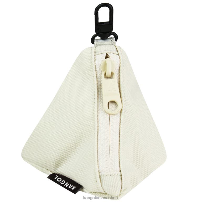 IE Kangol Gear I Triangle Pouch Charm Ivory Unisex Accessories 6B26V1266