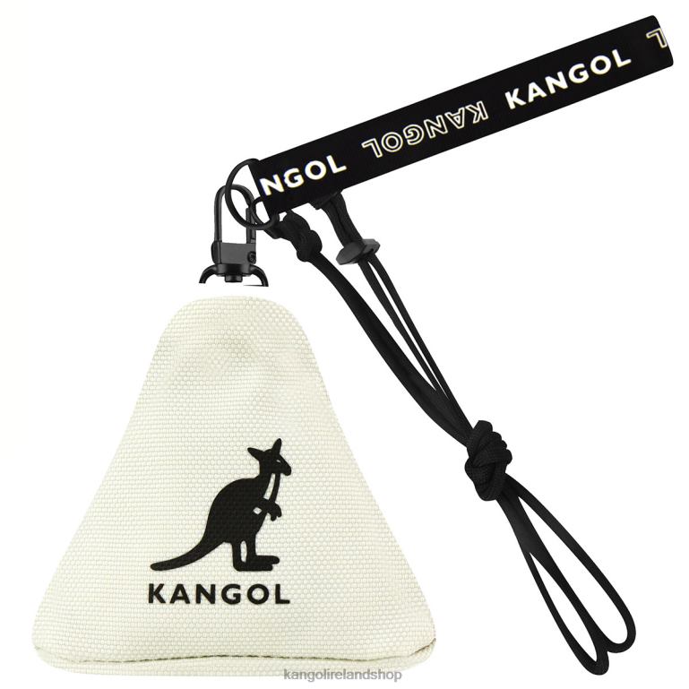 IE Kangol Gear I Triangle Pouch Charm Ivory Unisex Accessories 6B26V1266