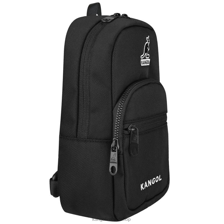 IE Kangol Ultra Sling Bag Black Unisex Accessories 6B26V957