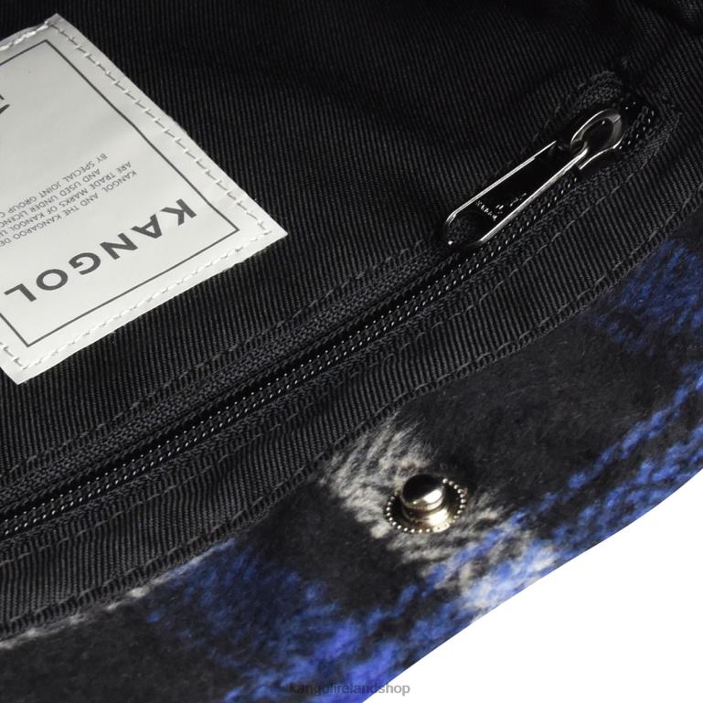 IE Kangol Checker II Tote Bag Navy Plaid Unisex Accessories 6B26V973