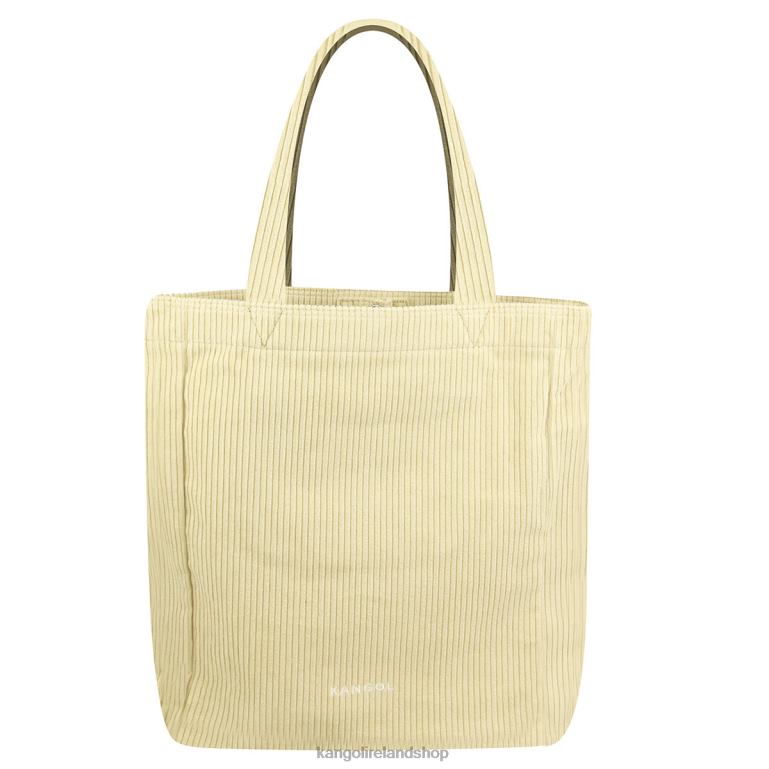 IE Kangol Cord V Shoulder Tote Beige Unisex Accessories 6B26V974