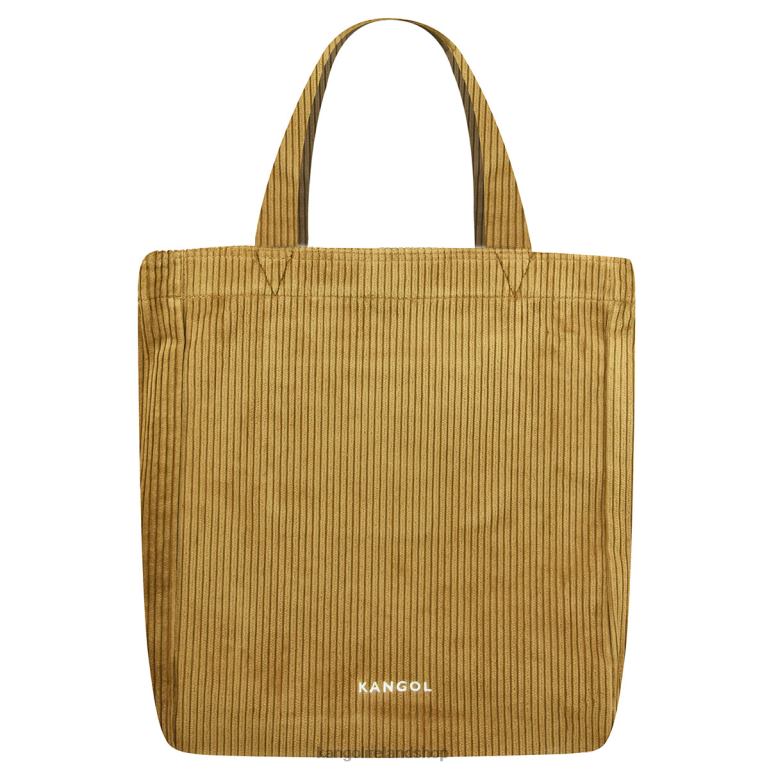 IE Kangol Cord V Shoulder Tote Brown Unisex Accessories 6B26V975