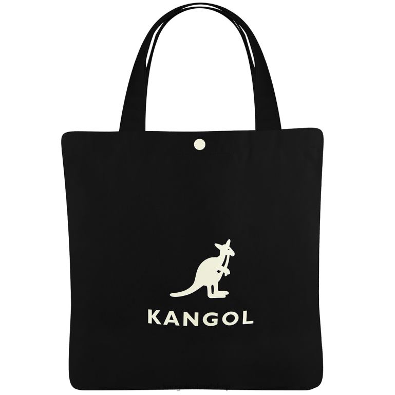 IE Kangol Eco Friendly Tote Bag Black Unisex Accessories 6B26V937