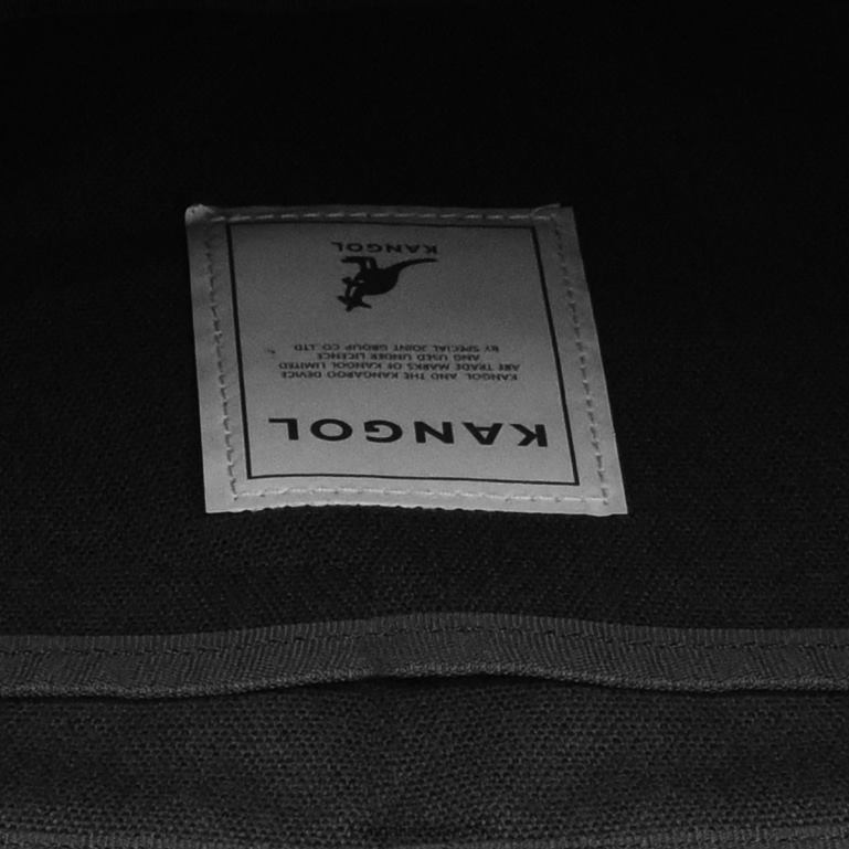 IE Kangol Eco Friendly Zippi Medium Tote Bag Black Unisex Accessories 6B26V935