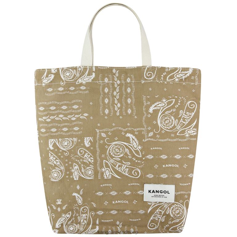 IE Kangol Reversible Paisley Tote Bag Ivory Unisex Accessories 6B26V964