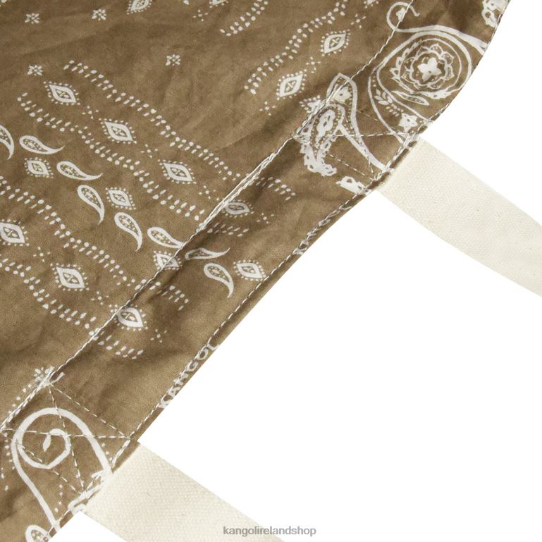 IE Kangol Reversible Paisley Tote Bag Ivory Unisex Accessories 6B26V964