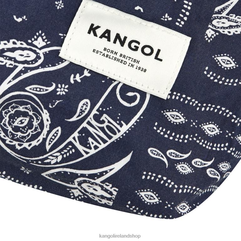 IE Kangol Reversible Paisley Tote Bag Navy Unisex Accessories 6B26V965