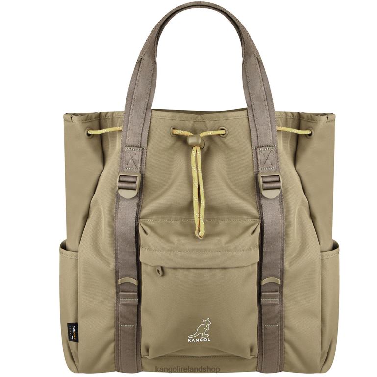 IE Kangol Weekend Light Tote Bag Beige Unisex Accessories 6B26V950