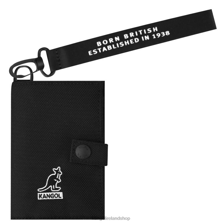 IE Kangol Gear I Card Wallet Black Unisex Accessories 6B26V1262
