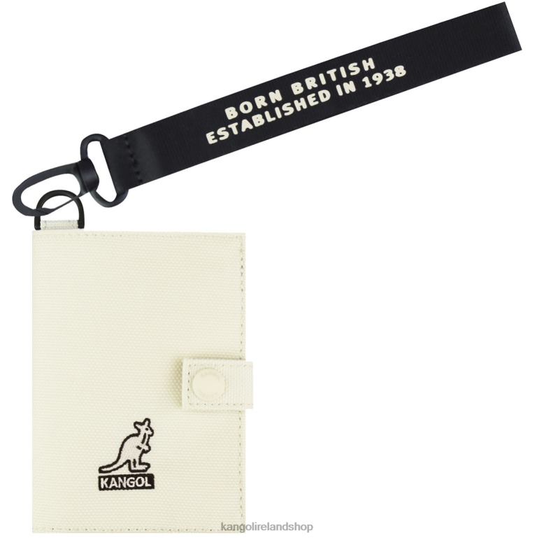 IE Kangol Gear I Card Wallet Ivory Unisex Accessories 6B26V1263
