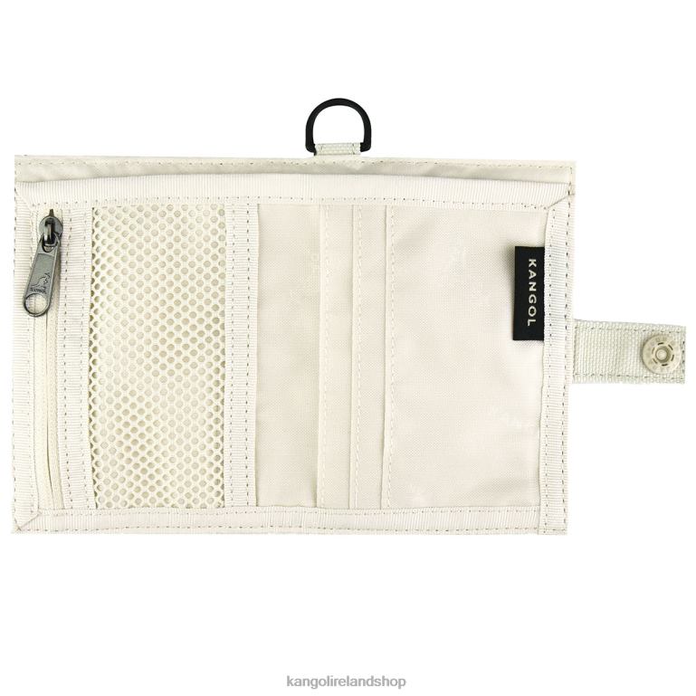 IE Kangol Gear I Card Wallet Ivory Unisex Accessories 6B26V1263