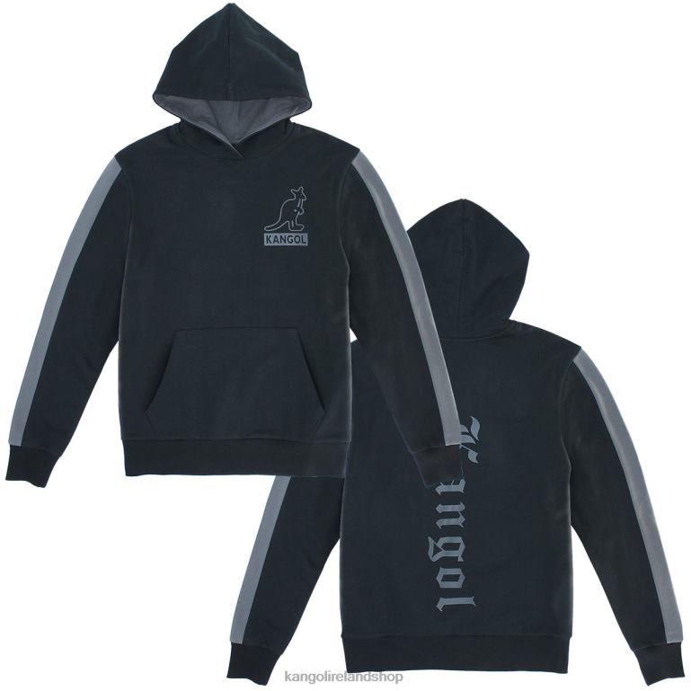 IE Kangol Gothic Hoodie Black Unisex Clothing 6B26V1104