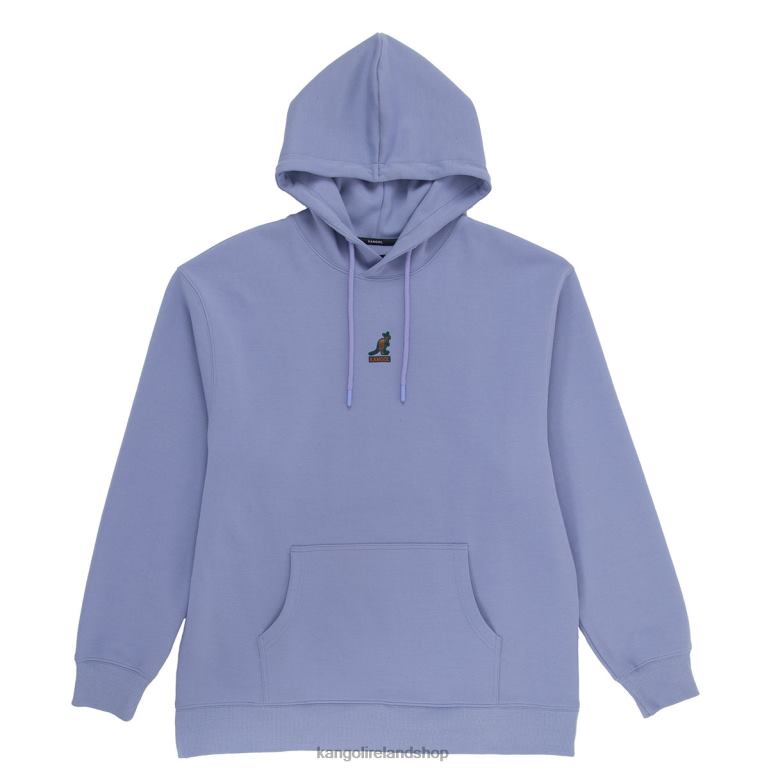 IE Kangol Interlock Hoodie Iced Lilac Unisex Clothing 6B26V1183