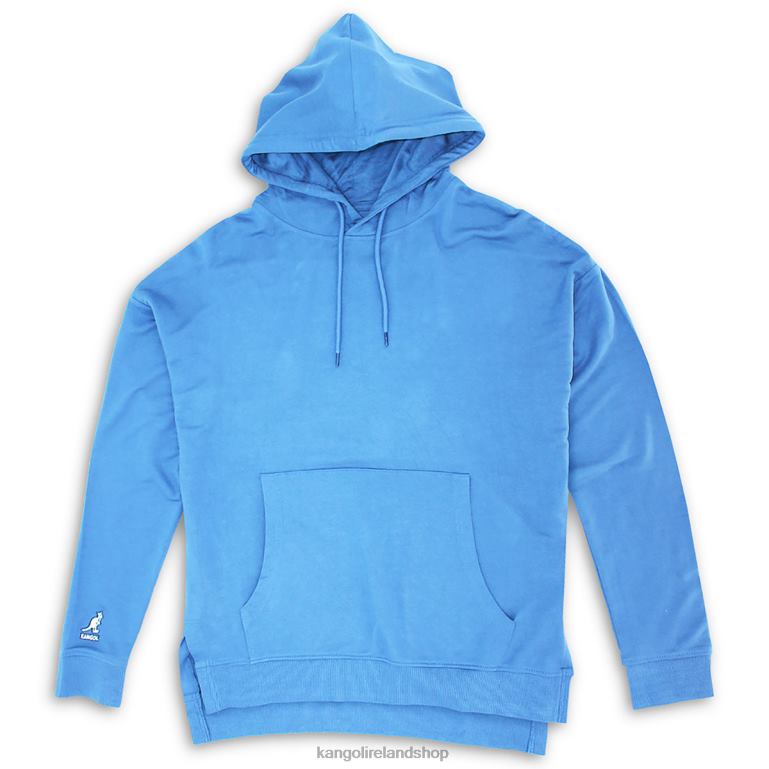 IE Kangol Mix Match Hoodie Blue Horizon Unisex Clothing 6B26V1224