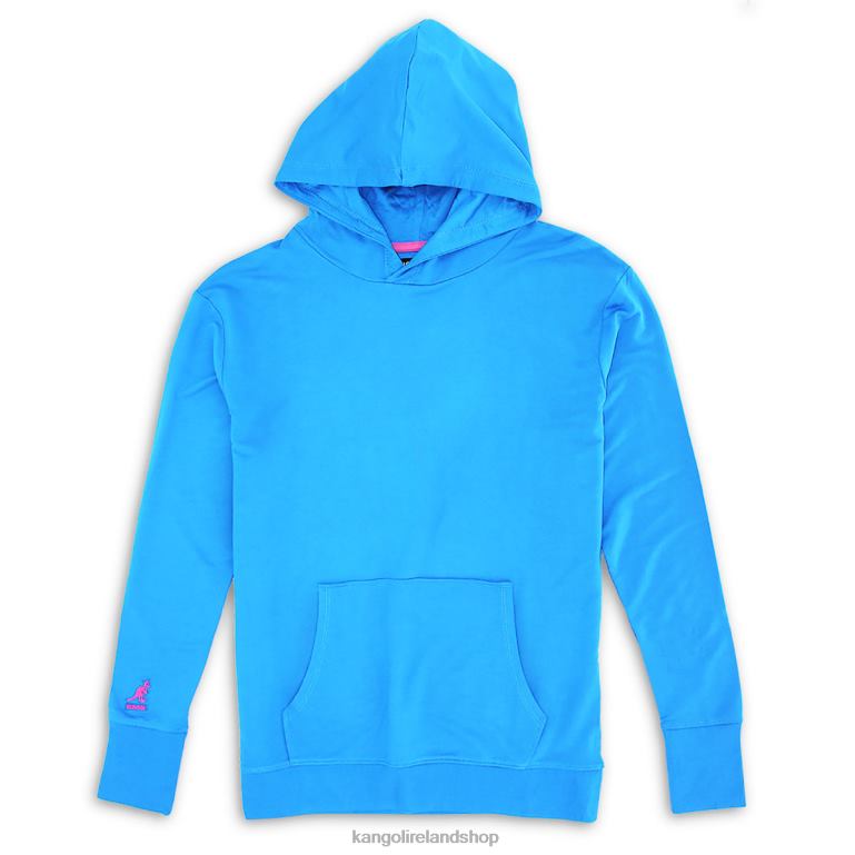 IE Kangol Pop Color Hoodie Indigo Bunting Unisex Clothing 6B26V1115