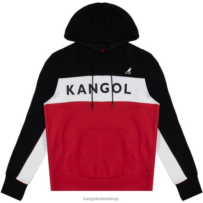 IE Kangol RBW Colorblock Hoodie Black Combo Unisex Clothing 6B26V1109