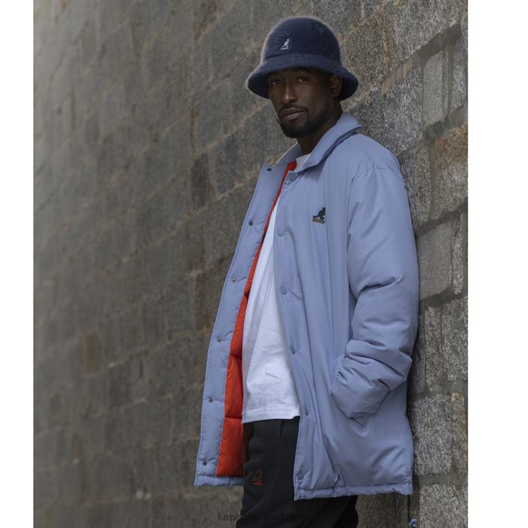 IE Kangol Oversized Jacket Iced Lilac Unisex Clothing 6B26V1228