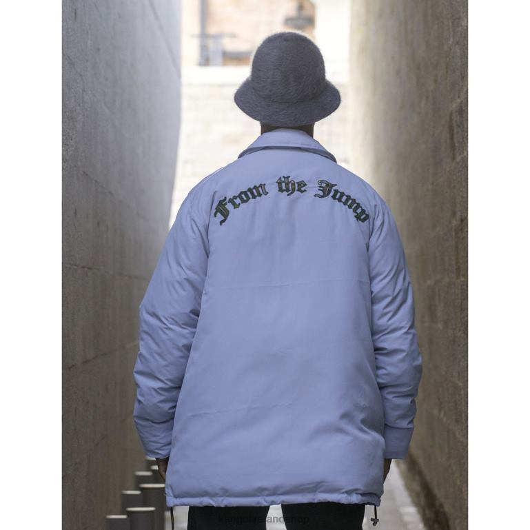 IE Kangol Oversized Jacket Iced Lilac Unisex Clothing 6B26V1228