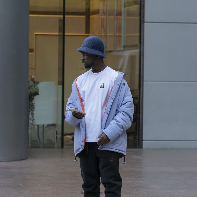 IE Kangol Oversized Jacket Iced Lilac Unisex Clothing 6B26V1228