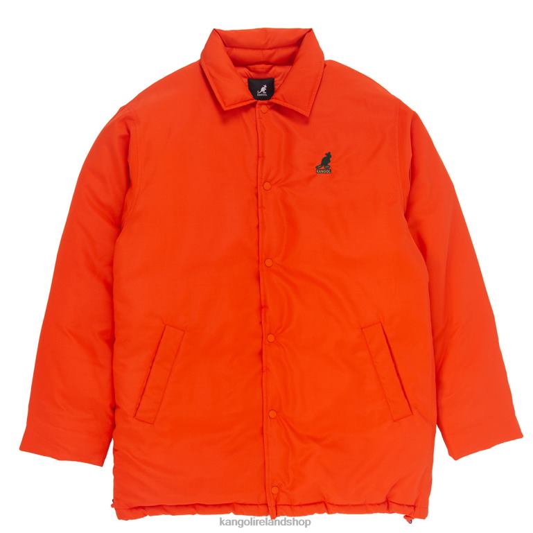 IE Kangol Oversized Jacket Tangerine Tango Unisex Clothing 6B26V1229