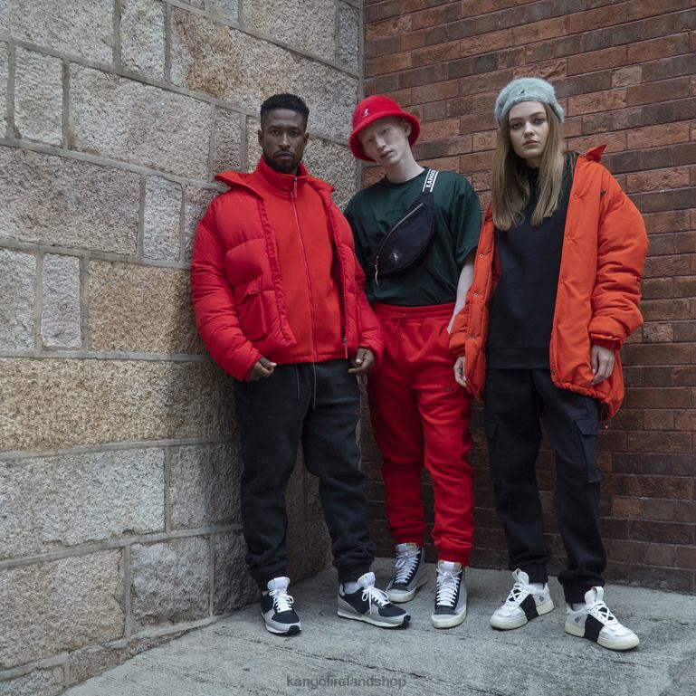 IE Kangol Oversized Jacket Tangerine Tango Unisex Clothing 6B26V1229