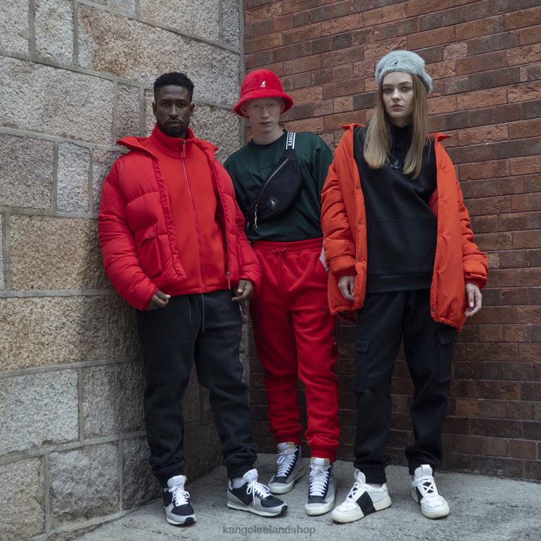 IE Kangol Oversized Jacket Tangerine Tango Unisex Clothing 6B26V1229