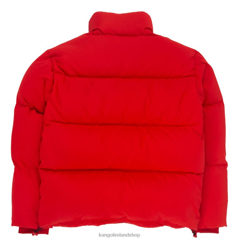 IE Kangol Patch Pocket Down Jacket Flame Scarlet Unisex Clothing 6B26V1231