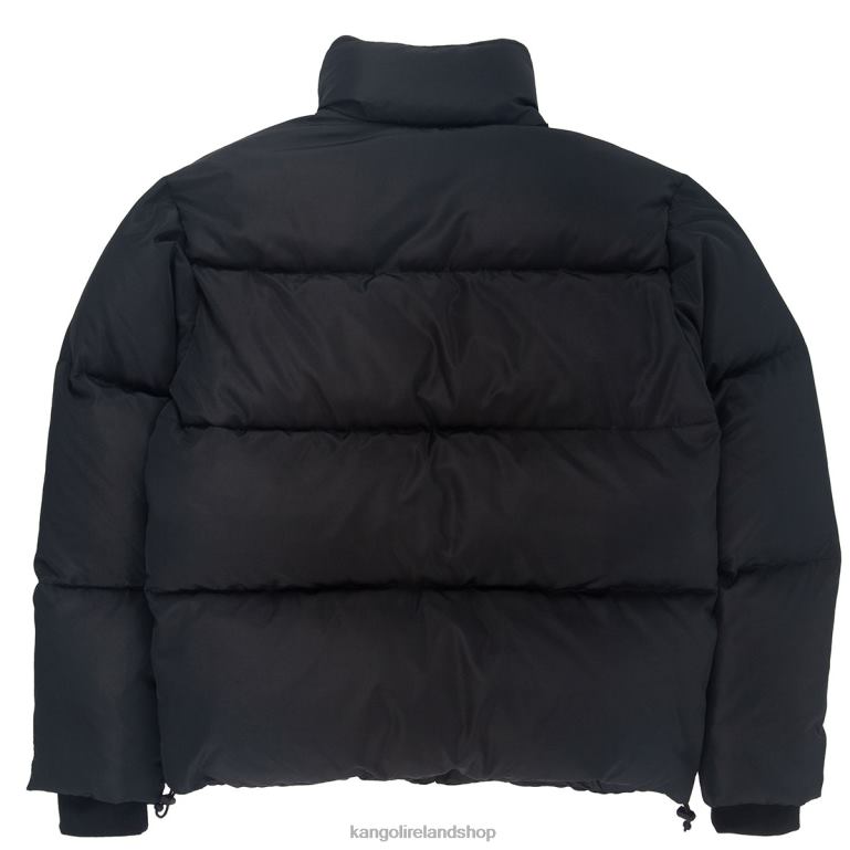 IE Kangol Patch Pocket Down Jacket Jet Black Unisex Clothing 6B26V1230