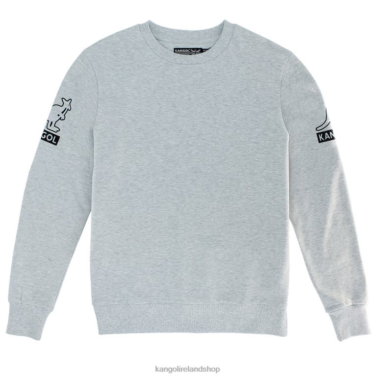 IE Kangol Gothic Popover Grey Mix Unisex Clothing 6B26V1103