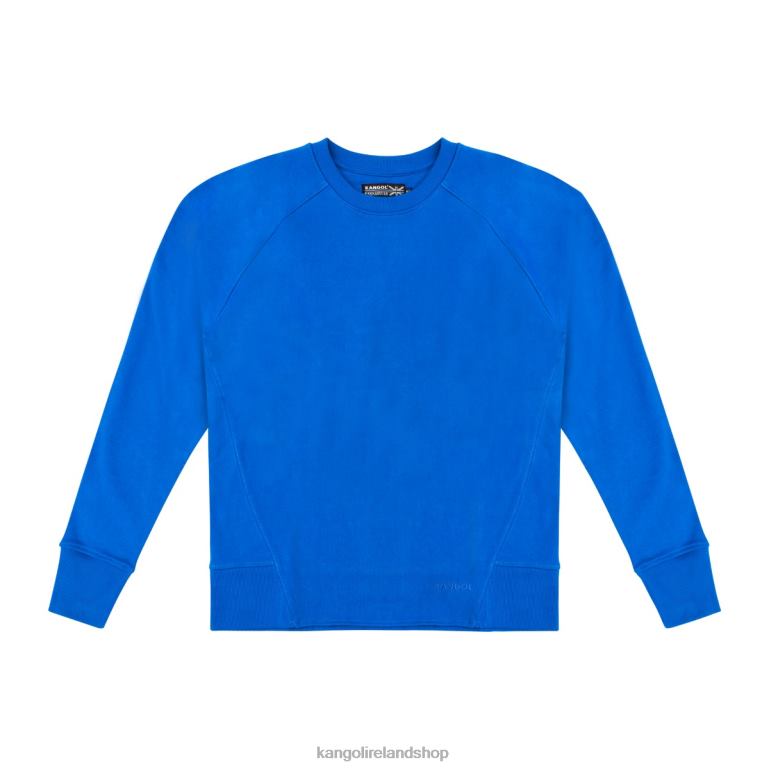 IE Kangol Perfect Crew Pullover Lapis Blue Unisex Clothing 6B26V1192