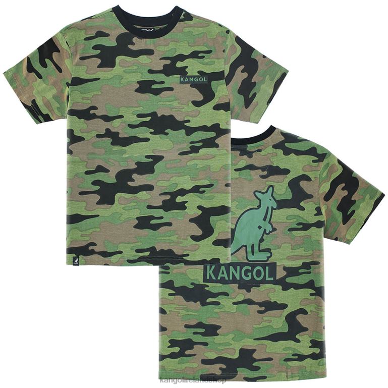 IE Kangol Camo T-Shirt Army Camo Unisex Clothing 6B26V1223