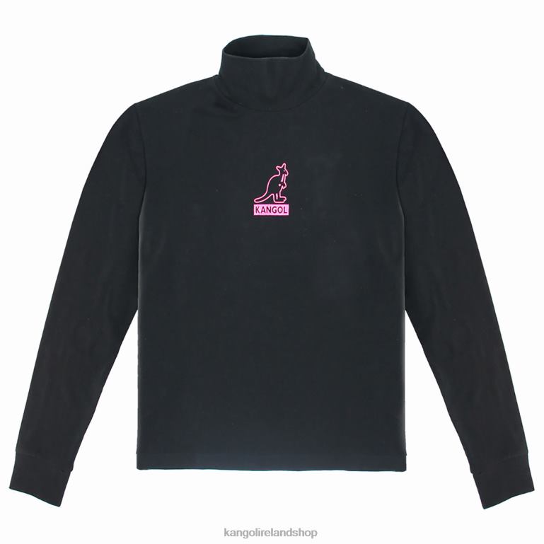 IE Kangol Foil Long Sleeve Tee Black Unisex Clothing 6B26V1211