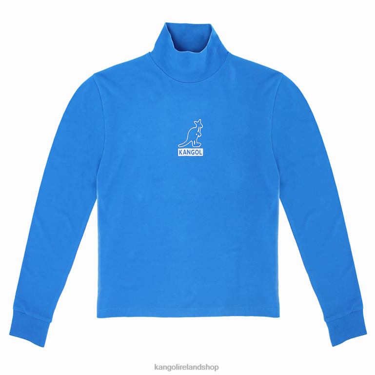 IE Kangol Foil Long Sleeve Tee Indigo Bunting Unisex Clothing 6B26V1213