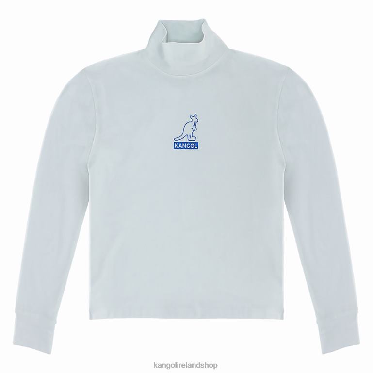 IE Kangol Foil Long Sleeve Tee White Unisex Clothing 6B26V1212