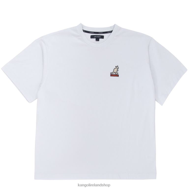 IE Kangol Logo Back Hit Tee White Unisex Clothing 6B26V1237